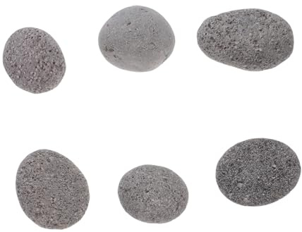 HIAKDOFT Sacco di Pietre Laviche Naturali per Stufa e Barbecue Pietre Decorative per Focolare Gas per Giardino Campeggio e Arredamento Patio