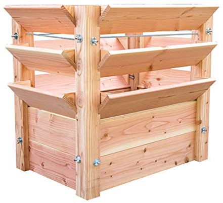 WESTMANN Premium Hochbeet aus Lärchenholz | Natur | 66x91x73 cm | Kräuterbeet | Holzhochbeet zum Bepflanzen von Gemüse & Kräutern