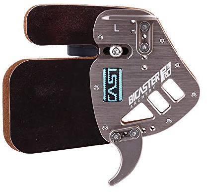 BICASTER Bogenschießen Fingertabs Fingerschutz Horween Cordovan Leder + Aluminium für Recurve Bogen