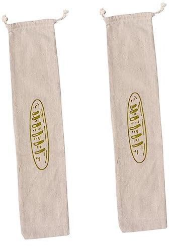 HOLIDYOYO 2stücke Leinen Brotbeutel Mit Kordelzug Wiederverwendbar Für Brotaufbewahrung Für Reisen Studentenwohnheim Und Familiengebrauch Praktisch Und