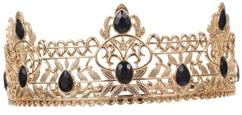 Holibanna Königliche Krone Für Männer Barocke Cosplay-haarschmuck Aus Langlebigem Legierungsmaterial Für Kostüme Hochzeiten Und Partys Komfortabel Und Praktisch