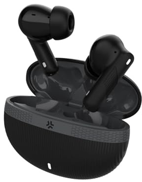 Celly - Auricolari True Wireless con Cancellazione Attiva Rumore (ANC), Microfono HD e Custodia di Ricarica, Colore Nero