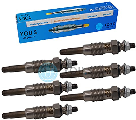 6 Stück YOU.S Original Glühkerzen Länge: 70 mm Spannung: 11,5 V - 0011591701