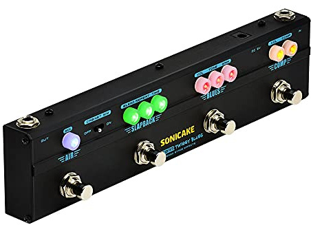 SONICAKE Guitar Multi Effect Pedal Overdrive Compressor Delay Reverb Guitar Pedal Twiggy Blues Vintage Blues Retro Rock Tone With Cab Sim