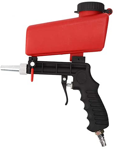 Sabbiatrice Pistola Sabbiatrice Ad Aria Compressa Sabbiatura Strumento Sabbiatura Mini Alluminio Pneumatico Leggero per Lucidatura Spruzzo