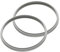 Lot de 2 joints de rechange pour autocuiseur - Joint d'étanchéité en silicone compatible avec de nombreux modèles de cuisinières de 18/22/24/26 cm