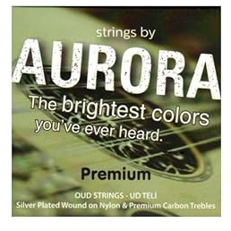 Tureckie struny Oud firmy Aurora Medium Tension PVF Carbon Set Oryginalny zestaw jakości