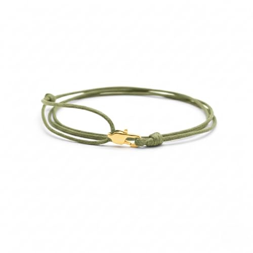 TRIPLE K&S Dünnes Armband für Herren & Damen – Handmade Männer Wickelarmband mit Karabinerhaken – schnur Wasserfest & Verstellbar – Maritimer Surfer Schmuck, Festival Armband-freundschafts