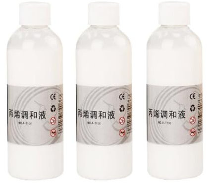 Diluyente De Pintura Acrílica, 3*100ml Pintura Flui da Ayuda De Flui do De Líquido, Mezcla Acrílica - Mejora Fluidez Y Extensibilidad De Los Pigmentos, Suministros Artísticos Mezcla Fluid a De Pintura