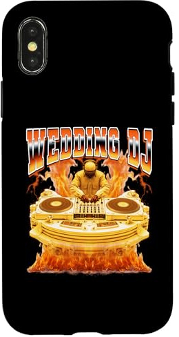 Boda DJ Discjockey Disco Jockey Tocadiscos 90s Bootleg Carcasa para iPhone X/XS