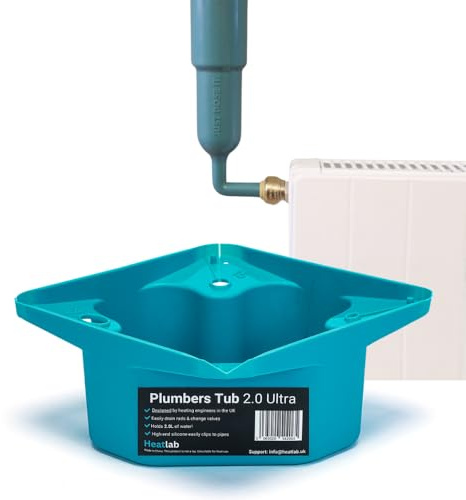 Heating System Servicing Kit – Central Heating Inhibitor Dosing Kit with Radiator Dosing Funnel & Ultimate Plumb Tub 2.0 XL – Clean Chemical Dosing Tool Set for Boiler & Radiator Maintenance