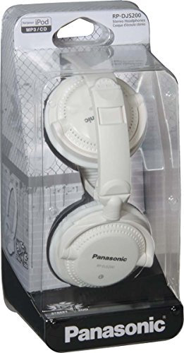 Panasonic RP-DJS200E-W Stylish Street Style Headphones - White