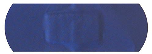 Steroplast 100 X STEROCHEF STERILE CATERING KITCHEN BLUE DETECTABLE WASHPROOF FIRST AID PLASTERS LARGE 7.5CM X 2.5CM