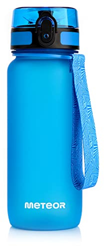 meteor Botella Agua sin BPA Tritan Plastico Water Bottle Reutilizable para Niños Juventud y Adultos Deportes Oficina Escuela Gimnasio Ciclismo Correr Picnic