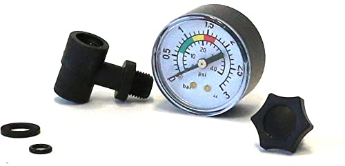 Manometer 1/8 Anschluß inkl. T-Stück und O-Ringen