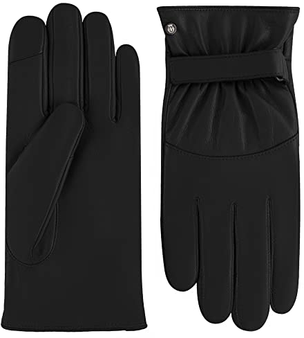 Roeckl Herren Howell Lederhandschuhe, Black, 8.5