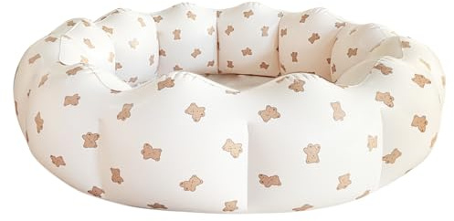 AirSwim Inflatable Paddling Pool, Portable Small Paddling Baby Swimming Pool for Toddlers Ages 0-3 Years Girls and Boys, Indoor& Outdoor, Garden and Backyard Summer Water Party, 90x25 cm (Bear)