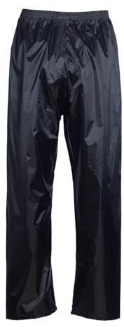 Blackrock Cotswold Waterproof Trousers, Mens Womens Unisex Overtrousers, Fully Taped Seams, Protective Work & Utility, Rain, Outdoors, Wet Weather, Adult, Ladies, Size XL (42-44 Waist) Black