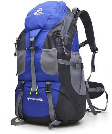 Bseash Sac à dos de randonnée léger et résistant à l'eau 50L, sac de jour pour le sport en plein air, sac de voyage pour l'escalade, le camping, le tourisme.