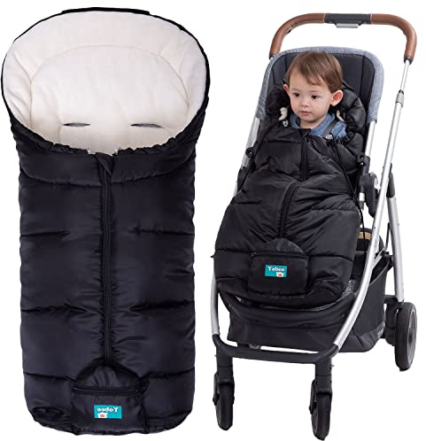 Yobee Universal Winter Warm Baby Stroller Footmuff, Outdoor Walking Warm Bunting Bag for Pram, Joggers, Waterproof Winterproof Stroller Sleeping Bag Baby Blanket