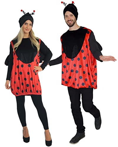 MAYLYNN Kostüm Marienkäfer Marienkäferkostüm Damen Herren Männerballett Faschingskostüm