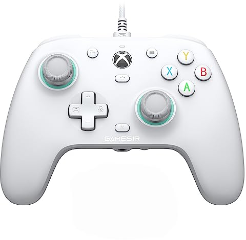 GameSir G7 SE Wired Controller per Xbox Series X|S, Xbox One e Windows 10/11, Gamepad da Gioco Plug e Play con Joystick a Effetto Hall, Jack Audio da 3,5 mm (Bianco)