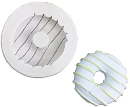 TTOA - Moule à Glaçage en Silicone en Forme de Donut | Moule à Sucre Artisanat | Décoration de Gâteau | Moule à Chocolat | Moule à Gelée | Moule à Bonbons Dessert