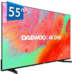 Daewoo 55DM65UV 2025 55 - Smart TV 4K Ultra HD HDR 3840 x 2160, Dolby Vision, Diseño sin Marcos, Dolby Audio