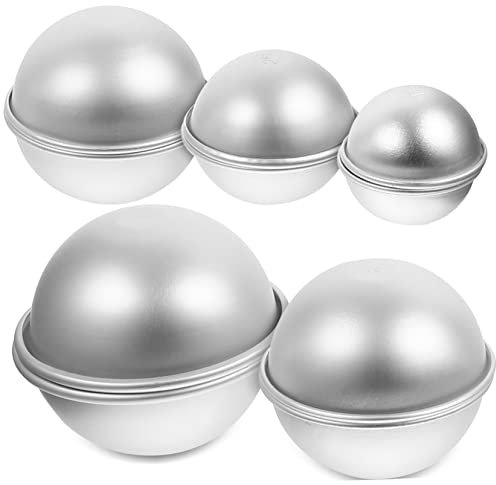 DOITOOL 5paare Aluminiumlegierung Backformen Diy-kuchenformen Formen Zum Backen Antihaftbeschichtung Einfach Zu Reinigen Und Wiederverwendbar Küchen-backwerkzeug Zur
