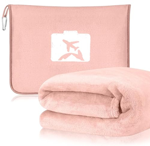 Coperta da Viaggio Cuscino 2 in 1, Coperta da Viaggio per Aereo, Coperta da Viaggio per Aereo & Auto, Cuscino Trasformabile, Coperta da Viaggio Ultraleggera per Viaggi, Ufficio, Casa, Viaggi d'Affari