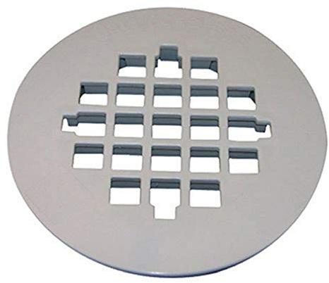 LASCO 03-1257 Snap in Style Shower Drain Grate, White Finish