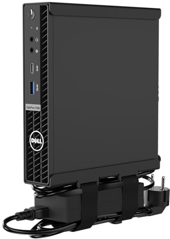 HumanCentric Mount Kompatibel mit Dell OptiPlex Micro Form Factor Gehäuse, VESA, Untertisch und Wandhalterung Passend für MFF 3040, 3046, 3050, 3070, 3080, 5050, 5060, 5070, 7050, 7060, 7070 und mehr