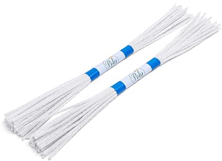 16 Inch Long Pipe Cleaners for Cleaning, Craft, Hobby | Soft Bristle Bulk | Chenille Stems - 48 Count