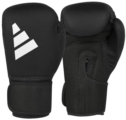 adidas Guantes de Boxeo Hybrid 25 - Modelo básico - Negro, 12 oz