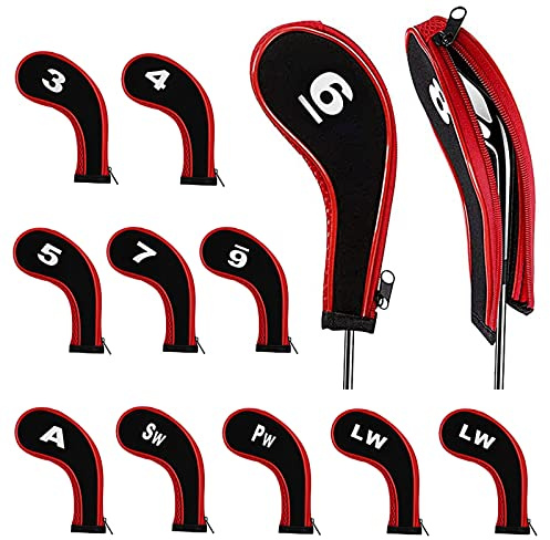 12 pieces Golf Head Covers,3-9,Pw,Aw,Sw,Lw,Lw,Golf Club Head Covers