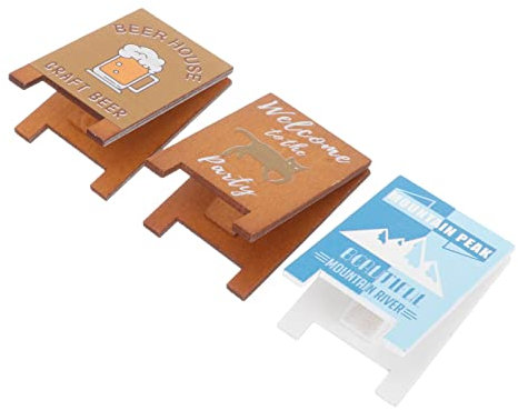 Operitacx 6stücke Holzklammern Mit Vintage Notizclips Für Schreibtisch Kreative Memo Clips Dekorative Für Fotos Visitenkarten Und Notizen Für Büro Zuhause Und Feiern