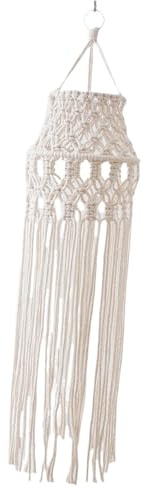 Milageto Paralume per lampade Bohémien, Paralume in macramè, apparecchi di Illuminazione, Copri lampadario a Sospensione Boho per Angolo Soggiorno Ufficio