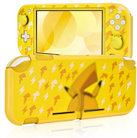 DLseego Coque pour Switch Lite, Jolie Impression d'Alien Foudroyé Coque Protectrice en PC Dur pour Switch Lite avec 2 Embouts de Poignée de Pouce