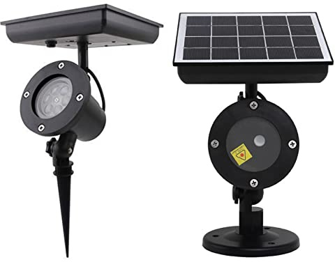 MLHDZ Snowflake Solar LED Projector Lamp, USB Outdoor Waterproof Lawn Decor, Colorful Christmas Party Landscape Light(Color Snowflakes)