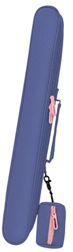 Qectial Bamboo Flute Case, Multifunctional Storage Bag with Zipper, Oxford Cloth Gift Bag, Blue
