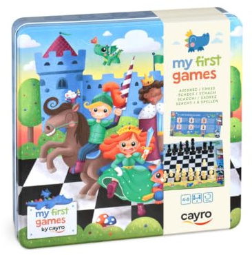 Cayro - Mi Primer Ajedrez - Modelo Infantil - + 6 - Juegos de Mesa para Niños y Adultos - Tablero Plegable - Ideal para Aprender a Jugar - 2 Jugadores