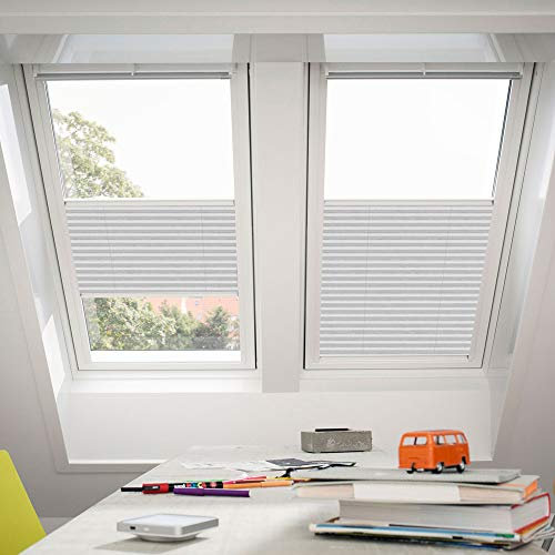 Orignal VELUX Plissee / Faltstore FHL U08 1256S / Bedienart : Manuell / Farbe : Dekor Klassik Weiß / Fenstergröße : U08 / Fenstertypen : GGU, GGL, GPU, GPL, GHU, GHL, GTU, GTL, GXU, GXL _17655