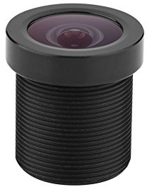 Bewinner Objectif Grand Angle 170° pour Caméras de Surveillance CCD - 1,8mm F2.0 M12x0,5mm Compatible avec Capteurs 1/3 et 1/4