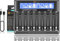 WISSBLUE ALL8 LCD Battery Charger 8-Bay, USB C Fast AA AAA Battery Charger for 1.2/1.5V/VNi-MH/Ni-CD/Rechargeable Batteries