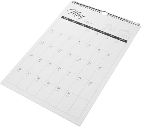 HOODANCOS Monatskalender Zum Aufhängen Hängekalender Für Haushalt Bedruckter Wandkalender Familienkalender Bürokalender Zum Planen