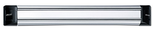 Arcos Magnetiska fästen, Magnetisk knivhållare, Tillverkad av PVC, Stål och ABS 300 x 45 mm, Färg Grå och Svart