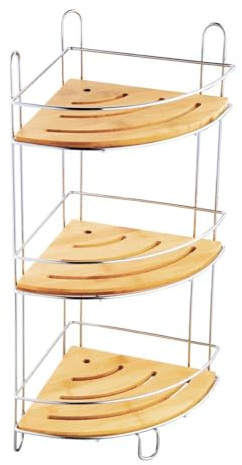 MSV Duschregal Kunststoff (Kunststoff/Metall) - 135cm bis 260cm