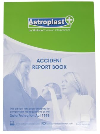 50 Page Accident/Injury Report Book A4 Complies with Data Protection Act 1998