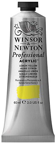 Winsor & Newton Professional Acrylic Paint, 60ml (2-oz) Tube, Lemon Yellow