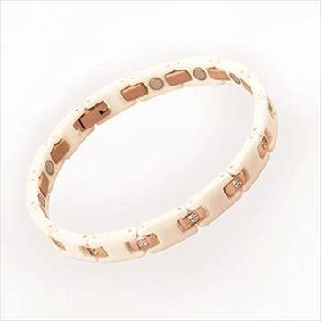 Tiens Magic weiß Damen Tiens T-Energie Armband – mit Pure Titanium und Negativen Ionen (165)